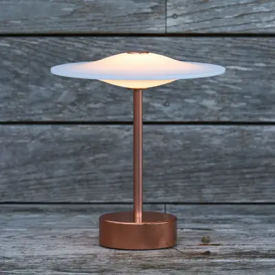 Piet Hein - Sinus 22 bärbar LED-bordslampa, koppar, IP44 –