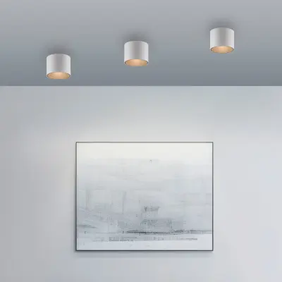 Point LED-badrumstaklampa, vit, metall, 11 cm, IP44 – PURE - Modern - Med en ljuskälla