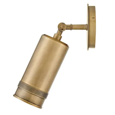 Pratt utomhusvägglampa för utomhusbruk, antikmässing, 14 cm, IP44, GU10-LED – HINKLEY - Aluminium - Med en ljuskälla