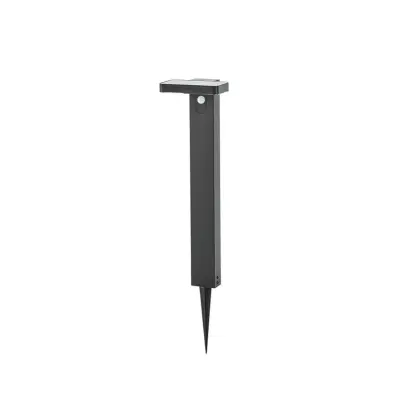 PRIOS - Tarlson LED-solcellslampa, kantig, antracit, sensor