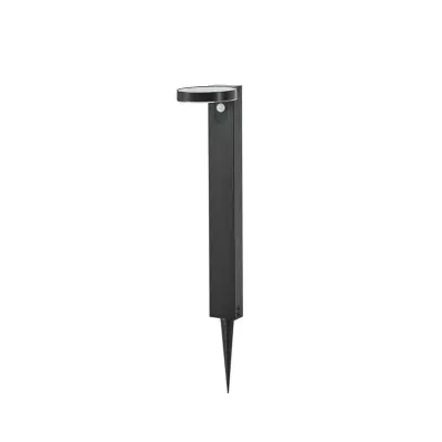 PRIOS - Tarlson LED-solcellslampa, rund, antracit, sensor