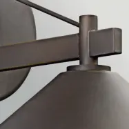 Ripley utomhusvägglampa, antikbrons 20 cm metall IP44 – KICHLER - Modern - Aluminium - Med en ljuskälla