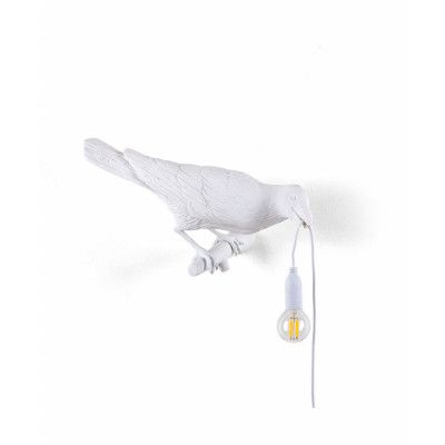 Seletti - Bird Lamp Looking Right Vägglampa Vit