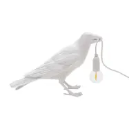 SELETTI - Bird Lamp Waiting Bordslampa Utomhus Vit