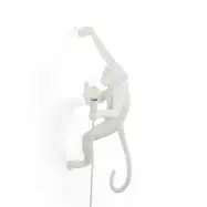 Monkey Hanging Vägglampa Right Vit Monkey Lamp SELETTI - Vardagsrum - Design - Plast