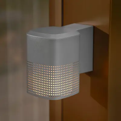 Sidara Seaside utomhusvägglampa, antracit, IP54, E27 – Nordlux - Balkong - Modern - Aluminium - Med en ljuskälla