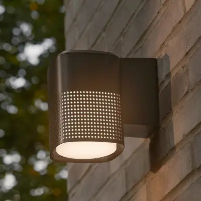 Sidara Seaside utomhusvägglampa, svart, IP54, E27 – Nordlux - Balkong - Modern - Aluminium - Med en ljuskälla
