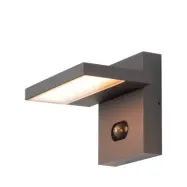 SLV - Abridor Utomhus Vägglampa Hybrid w/Sensor IP65 Matt Anthracite