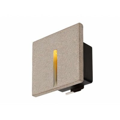 SLV - Concreto LED Utomhus Inbyggdsvägglampa Vertical IP65 Light Grey