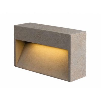 SLV - Concreto LED Utomhus Vägglampa L IP65 Light Grey