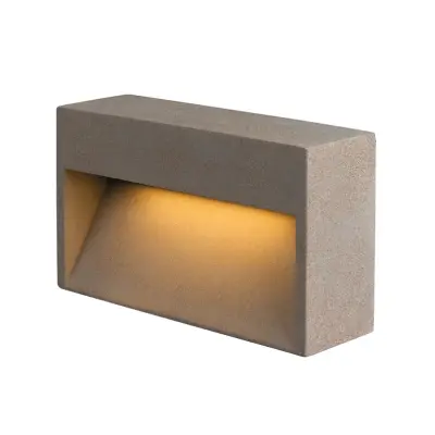 SLV - Concreto LED LED-utomhusvägglampa L IP65 ljusgrå –