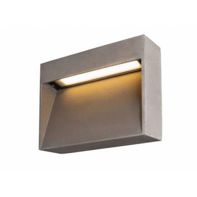 SLV - Concreto LED Utomhus Vägglampa M IP65 Light Grey