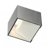 SLV - Logs In Square Vägglampa incl. LED driver Alminium/White