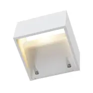 SLV - Logs Vägglampa Square LED IP44 White