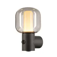 SLV - Ovalisk Utomhus Vägglampa w/Sensor LED Anthracite