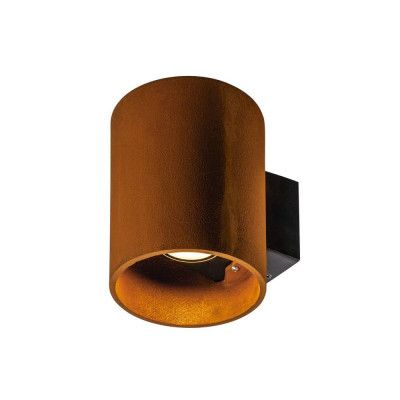 SLV - Rusty® Up/Down Round Utomhus Vägglampa 3000/4000K Rust