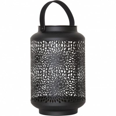 Solcellslykta Mandala 30cm, Black