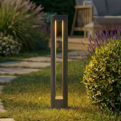 Soriq LED-väglampa, höjd 75 cm, antracit, IP54 Lindby - Terrass - Modern - Aluminium - Med en ljuskälla