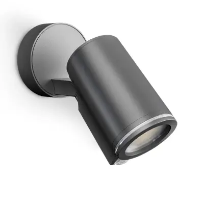 STEINEL - One S sensor-utomhus spotlampa, antracit, IP44 –