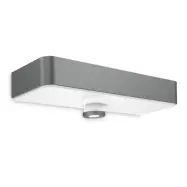 XSolar SOL-O S LED-utomhusvägglampa med sensor, antracit – STEINEL - Modern - Plast - Med en ljuskälla