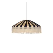 Taklampa Capri D58 s/v frans E27 5m IP44 blå/vit