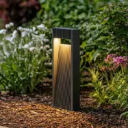 Tavion LED-sockellampa, antracit, IP65, 40 cm Lucande - Terrass - Modern - Aluminium - Med en ljuskälla