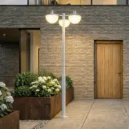 Toras LED-utomhuslampa, CCT, dimbar, ljusgrå, 3 lampor – Lucande - Modern - Aluminium - Med flera ljuskällor