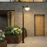 Toras LED-utomhuslampa, CCT, dimbar, svart, 1 lampa - Lucande - Modern - Aluminium - Med en ljuskälla