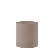 Uyuni Lighting - LED-utomhusstumpeljus, 10 cm, sandsten