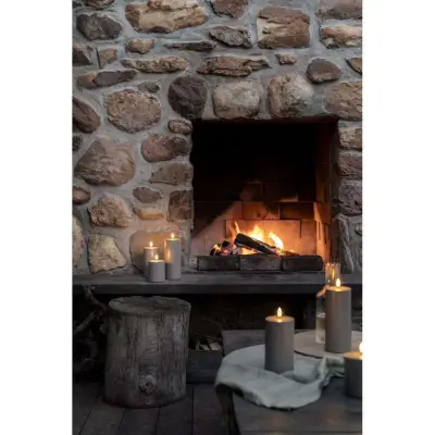 Uyuni Lighting - LED-utomhusstumplykta, 20 cm, sandsten