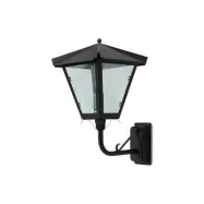 Vägglykta Gustav upp svart/fönsterglas