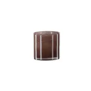 VENTURE DESIGN Glora ljusstake, rund - brunt glas (Ø12x12H)