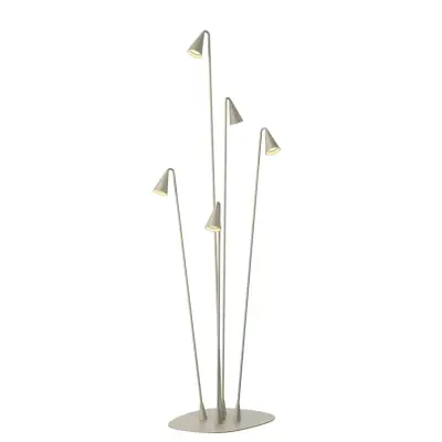 Vibia - Brisa utomhus LED-golvlampa, 5 lampor, khaki