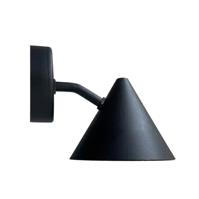 Westal Vägglampa Tratt Micro IP23 Svart