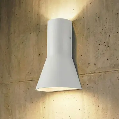 Zephy LED-utomhusvägglampa, upp/ned, ljusgrå, CCT – Lucande - Modern - Aluminium - Med flera ljuskällor