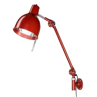 Örsjö Belysning PJ70 vägglampa m. sladd, Röd