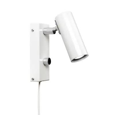Örsjö Belysning Puck vägglampa m. kabel, Vit