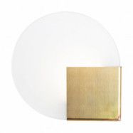 Örsjö Belysning Sun vägglampa Ø21 cm Mässing