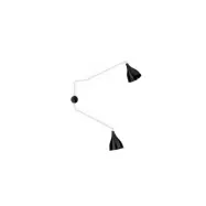 101 Copenhagen - Le Six Vägglampa Dubbel Arm Svart