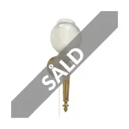 AH vägglampett, mässing/glas (1116)