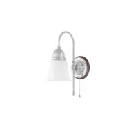 Ahlström vägglampa nickel/brun