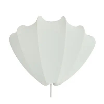 Anna vägglampa S, cotton white