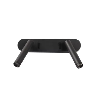 ANTIDARK - Point LED-vägglampa, svart, bredd 25 cm, 2 lampor