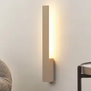 Arcchio - Ivano LED-vägglampa höjd 43 cm beige metall