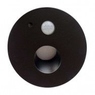 Arcchio - Neru Round LED Inbyggdsvägglampa w/Sensor Black