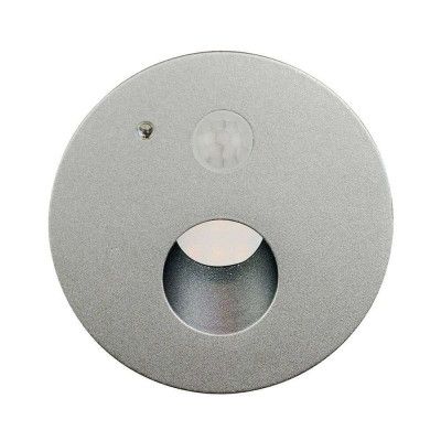 Arcchio - Neru Round LED Inbyggdsvägglampa w/SensorSilver