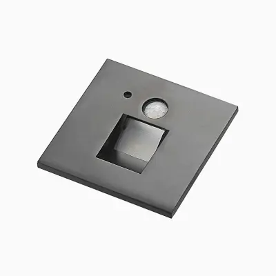 Arcchio - Neru Square LED Inbyggdsvägglampa w/Sensor Black