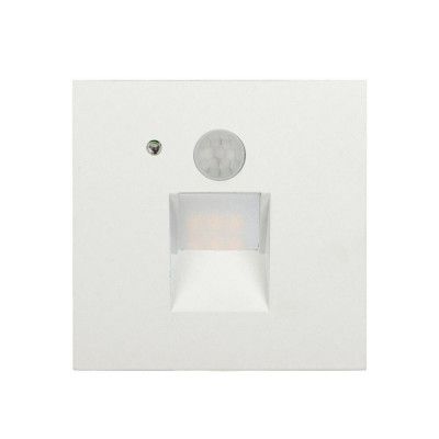 Arcchio - Neru Square LED Inbyggdsvägglampa w/Sensor White