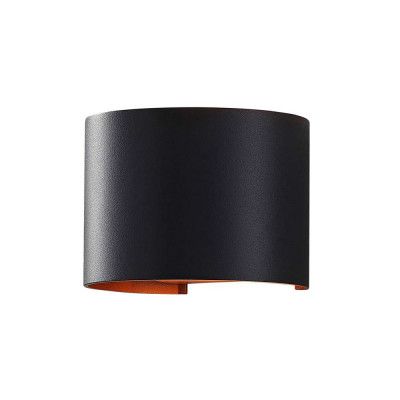 Arcchio - Zuzana Vägglampa Round Svart/Guld