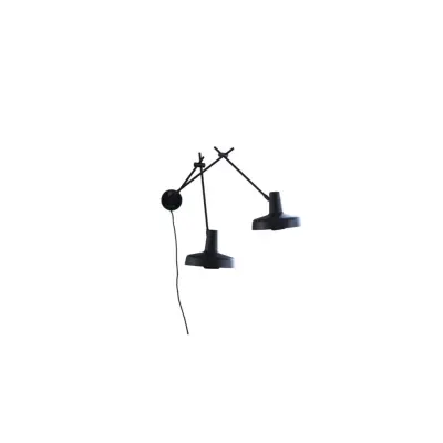 Arigato 2 vägglampa, svart 70cm